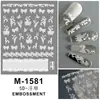 Os Últimos Adesivos de Unha Série de Ano Novo Alívio Estéreo 5D Fogos de Artifício de Ano Novo Mahjong Fortuna Joias Adesivas para Nail Art