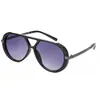 Gafas de Sol Retro Europeas y Americanas de Marco Grande para Hombres y Mujeres, Gafas de Moda de Nicho de Alta Gama, Gafas de Sol Anti-UV 131 D273