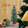 Árvore de Natal de Pinheiro Luminosa Estilo Novo com Luzes, Árvore de Natal de PVC, Enfeites Criativos de Árvore de Natal para Desktop e Presentes