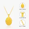 Colgante de Oro Puro 999 para Mujer, Colgante de Durian, Collar para Clavícula, Regalo Personalizado para Atraer Clientes, Artículo Popular en Línea