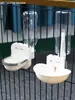 Comedero de Agua Colgante Anti-Goteo para Jaula, Dispensador de Agua a Prueba de Fugas para Mascotas en Jaulas