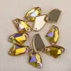 Weichen K9 - Cinturón de piel sintética con hebilla de alta calidad, cosido a mano, con cristales de imitación, para vestido de novia, accesorios de joyería