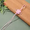 Cuerda para colgar nudo chino nudo cuadrado de 6 discos borla flecos tejido a mano empaque regalo llavero DIY al por mayor productos en stock