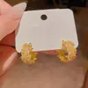 Diseño de Nicho con un Toque de Alta Gama, Pendientes Geométricos de Circonita Microincrustada, Pendientes de Moda Versátiles de Lujo Ligero, Venta al por Mayor