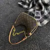 Bolsa de Dumpling Estampada Retrô para Mulheres 2025 Nova Bolsa de Ombro Único Transversal de Alto Padrão para Mulheres Bolsa de Corrente para Presbíopes Bolsa Meia-Lua