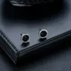Brincos Cluster de Diamante Cheio de Novo Estilo Transfronteiriços para Homens, Modernos e Versáteis, Brincos de Flor de Íris em Forma de Cruz de Alto Padrão para Mulheres