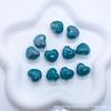 Miçangas de cerâmica em formato de coração de pêssego esmaltado DIY miçangas soltas para pulseira trançada à mão, colar, acessórios de joalheria, lote de fábrica