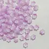 Pétalos de vidrio de copo de nieve de 10 mm accesorios para joyería hechos a mano diy material para horquilla antigua tocado venta al por mayor
