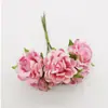 Flor de pulso nupcial material cocar flor flor artificial flor rosa DIY grinalda artesanal material flor de seda