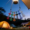 Clavos de espina de pescado con resorte para huecos de terrazas exteriores, Clavos para fijar tablas de madera a tiendas de campaña, Pinzas con forma de ancla para cuerdas para camping y uso en exteriores