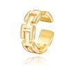 Anillos Abiertos Ajustables Estilo Europeo y Americano, Acero Inoxidable Chapado en Oro, No se Desvanecen, Modernos, Versátiles, Anillos de Acero Inoxidable de Lujo Ligero al por Mayor