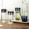 Nueva Taza de Té con Separación de Té y Agua, Múltiples Capacidades, Desmontable, con Correa de Transporte Portátil, Taza de Vidrio Yatai de Doble Pared Aislada