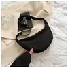 Bolso Cruzado de Nailon para Mujer 2024 Color Puro Nuevo de Moda Bolso Dumpling Ligero Estilo Deportivo Bolso de Hombro Pequeño Bolso de Hombro bajo el Brazo