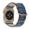 Para Pulseira Apple Watch iwatch1234567se Geração Apple Watch Pulseira de Couro Estampada Estilo Chinês Pronta Entrega