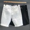 Pantalones de Verano para Hombre Pantalones de Cinco Puntos Primavera y Otoño 2023 Nuevos Pantalones de Mezclilla para Hombre Juventud Sueltos Rectos Shorts Moda para Hombre