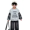 Moletom Masculino Falso Duas Peças com Manga Longa, Moda Nova Primavera e Outono 2026 Estilo Coreano, Tendência de Moletom Casual Masculino