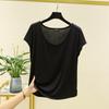 Playera Modal Holgada para Mujer Verano Delgada Interior Chaleco Talla Grande Casual Sin Mangas Top Combinable Cuello Redondo Camiseta Básica