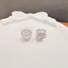 Ouro 14K Alta Retenção de Cor Totalmente Diamantado Diamante Roxo Contas Espaçadoras Buraco Grande Acessórios para Miçangas Joias DIY Pulseira de Cristal Miçangas para Colar