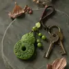 Colar Pingente Lanyard Chaveiro Colar Pingente Colar de Contas He Xiang Pingente Wenwan Incenso Medicinal Etiqueta para Pendurar Marca He Xiang Ping An
