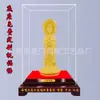Ornamentos de Guanyin Três Lados Banhados a Ouro Estátua de Buda Bodhisattva Guanyin do Mar da China Meridional Decoração para Adoração em Casa Artesanato Presentes