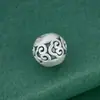 Contas Espaçadoras de Prata Pura Prata Dura 3D Contas Redondas Nuvem Tridimensional S999 Joias de Prata Pura Fio Trançado DIY Acessórios de Contas Materiais