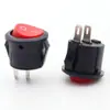 Interruptor Redondo Pequeno Kcd11 Formato de Barco 2 Pinos 2 Velocidades Aberto 15mm Interruptor de Ventilador Pequeno de Dois Pinos Interruptor de Luminária de Mesa Pequena