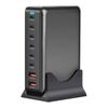 Carregador de Mesa de Nitreto de Gálio 500W Pd Transfronteiriço Novo Carregador 6C2A Adaptador Multifuncional de 8 Portas Pd