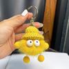 Llavero de coche con bola de carbón de pelo de visón auténtico, accesorio para bolso, bonito colgante de peluche, bola de pelo de elfo.