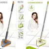 Mopa Nueva Triangular con Mopa Plana Ampliada, Paño de Limpieza para el Hogar Tipo Toalla Facial Mopa Perezosa