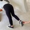 Leggings de Terciopelo de Doble Cara Ropa para Niños Niña 2024 Otoño Ropa Exterior Pantalones Elegantes Ajustados Estilo Occidental para Niña hasta el Tobillo