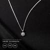Collar Shunyuan S925 Nieve Pura de Navidad Cadena de Cola Deslizante para Mujer Cadena de Cola de Gota de Agua Accesorios Nuevos Otoño e Invierno