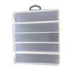 Caja Grande de Cinco Compartimentos al por Mayor Caja para Señuelos de Hierro Luya Caja de Accesorios de Pesca Caja de Plástico para Cebo de 5 Compartimentos