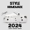 Zuecos Paris para Mujer Verano 2026 Estilo Punk Punta Cerrada Media Sandalia Suela Gruesa Aumentador de Altura Diseño para Exteriores Sandalias con Tachuelas Metálicas