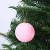 Bolas de Natal flocadas transfronteiriças, bolas de Natal de pelúcia multicoloridas, decorações de árvore de Natal, enfeites festivos para arranjos de cena de feriado