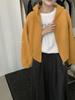 Liquidación, Sin Devoluciones ni Cambios. Estilo Perezoso de Otoño e Invierno, Simple y Versátil, Adelgazante y Elegante Cárdigan con Capucha Suéter Cálido A08815