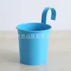 Macetas Colgantes de Metal Transfronterizas con Ganchos para Balcón de Casa, Cubos Pequeños para Flores, Macetas Colgantes de Jardín