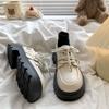 Zapatos de Plataforma de Estilo Británico de Cuero Pequeño de Suela Gruesa para Mujer 2025 Otoño e Invierno Nuevos Versátiles Zapatos Jk Retro Mocasines Mary Jane