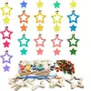 Juego de Carrillón de Viento de Otoño Transfronterizo Manualidades de Madera para Niños Colgantes de Carrillón de Viento de Animales Hechos a Mano para Niñas y Niños