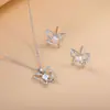 Serie de Conjuntos de Joyería Transfronterizos, Accesorios de Joyería de Lujo Ligero y Gama Alta, Conjuntos de Joyería de Cobre Chapado en Oro de Diseño de Nicho, Artículos Populares