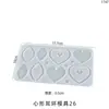 Molde de Resina de Cristal de Amapola DIY Forma Irregular Pendiente Colgante Joyería Molde de Silicona