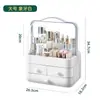 Caixa de Armazenamento de Cosméticos de Luxo Leve Gaveta Tipo Rack de Armazenamento à Prova de Poeira Caixa Organizadora de Mesa Rack de Armazenamento para Maquiagem e Skincare