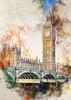 Pintura en lienzo de paisaje arquitectónico mundialmente famoso, mural, póster, arte de pared, dormitorio, sala de estar, pintura decorativa moderna