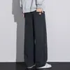 Nuevos Pantalones Cargo Rectos Sueltos de Algodón Puro Estilo Retro Americano Otoño/Invierno 2026 Pantalones Casuales de Moda para Hombres que Alargan las Piernas