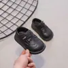 Sapatos para Bebês e Crianças Pequenas com Solas Macias, Estilo Britânico Versátil para 1-5 Anos, Sapatos de Couro para Crianças Pequenas de Primavera e Outono para Meninos e Meninas, Tamanho 3-4