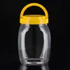 Pote transparente selado de boca larga, à prova de umidade, de alta capacidade, grau alimentício, para armazenar grãos, chás de ervas e lanches para uso doméstico