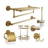 Toallero Torcido Estilo Europeo Antiguo Todo Cobre Toallero Juego de Baño Colgante Herrajes Estante de Almacenamiento para Baño
