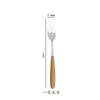 Mango de Haya Acero Inoxidable Cuchillo Tenedor Cuchara Palillos Vajilla para el Hogar Cuchara de Postre Retro Tenedor de Fruta Cuchillo y Tenedor Cuchara Occidental para Bistec