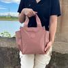 Bolsa Térmica Impermeable de Tela Oxford Transfronteriza al por Mayor con Papel de Aluminio Espesado, Bolsa de Almuerzo Portátil para Estudiantes y Trabajadores de Oficina, Almacenamiento de Lonchera