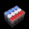 Set de 20g de Botellas de Almacenamiento Transparentes Grandes con 12 Compartimentos, Caja Creativa Espiral para Guardar Joyería, Artículos Pequeños y Medicamentos