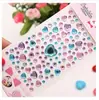 Pegatinas Hechas a Mano para Niños, Pegatinas de Diamantes, Pegatinas Brillantes de Diamantes, Pegatinas de Acrílico de Cristal, Pegatinas Educativas, Pegatinas de Corazón, Estéreo